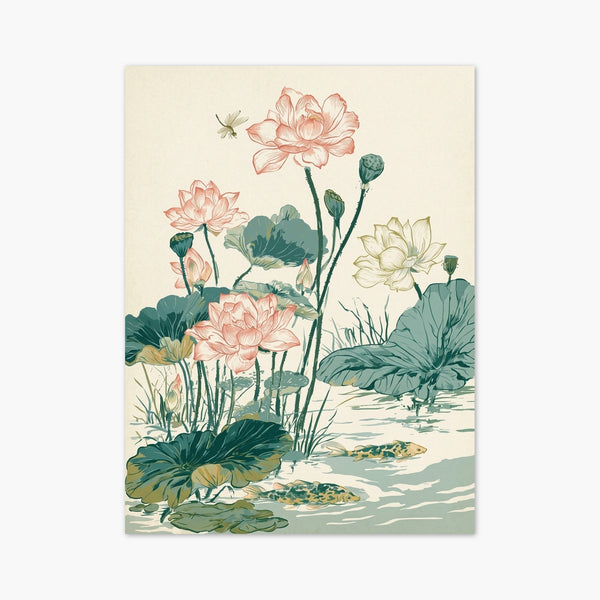 Lotus Flower Wall Art art print