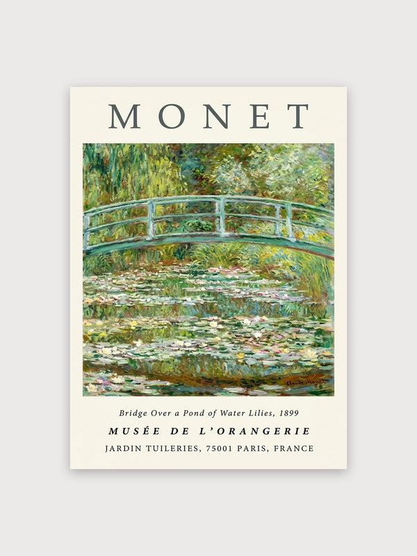 Monet Bridge Over Pond Water Lilies - Digital Download