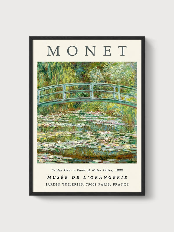 Claude Monet Print poster in black frame