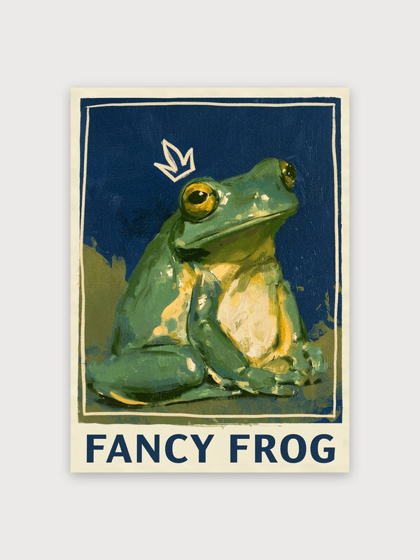 Fancy Frog Vintage Poster - Digital Download