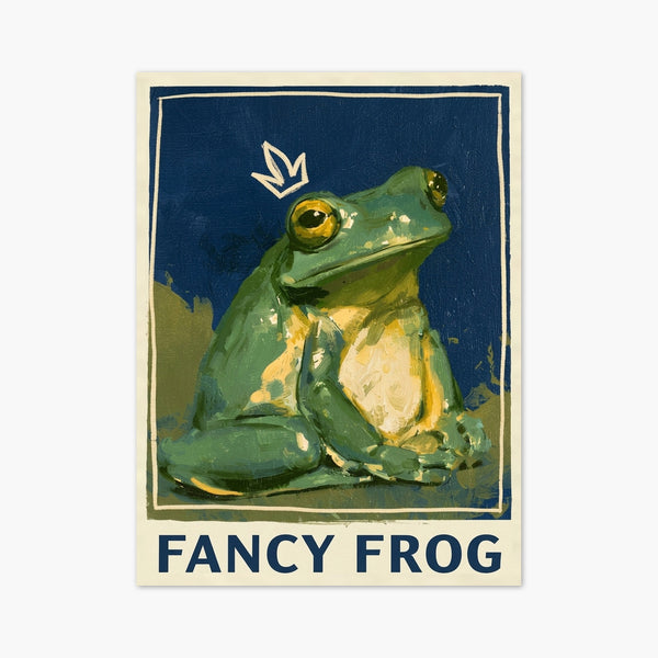 Fancy Frog Poster art print