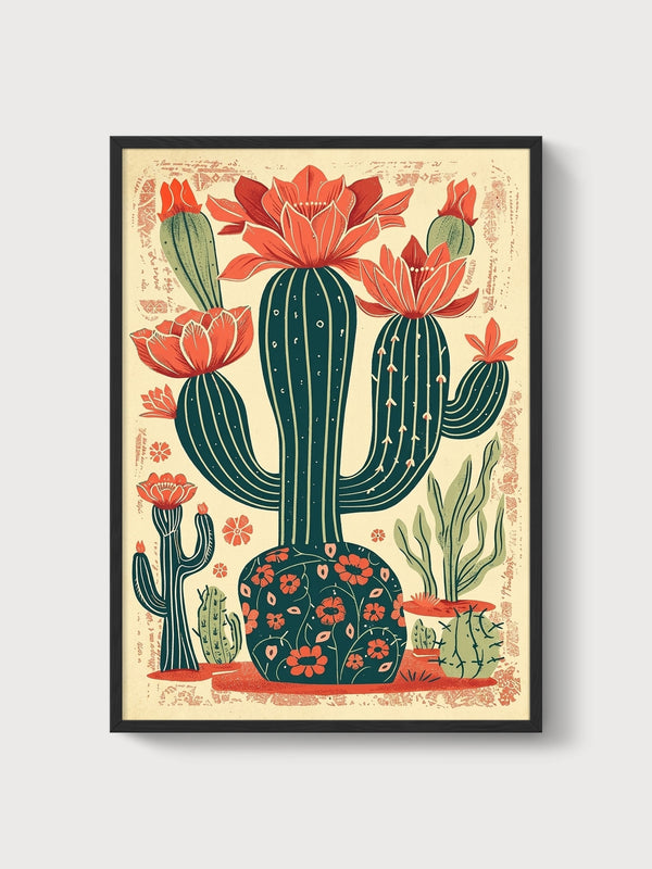 Desert Wall Art poster in black frame