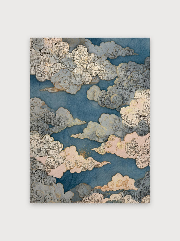 Decorative Asian Cloud Pattern Sky - Digital Download