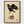Raven and Skull Line Art Print poster in black frame