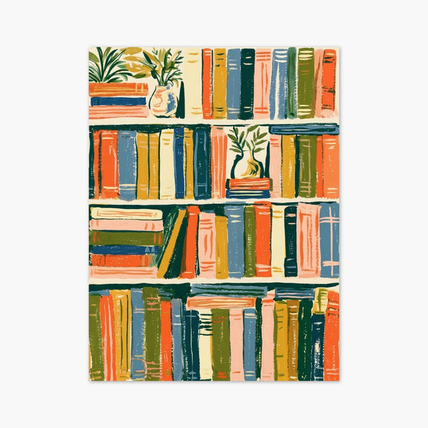 Bookshelf Decor Poster art print