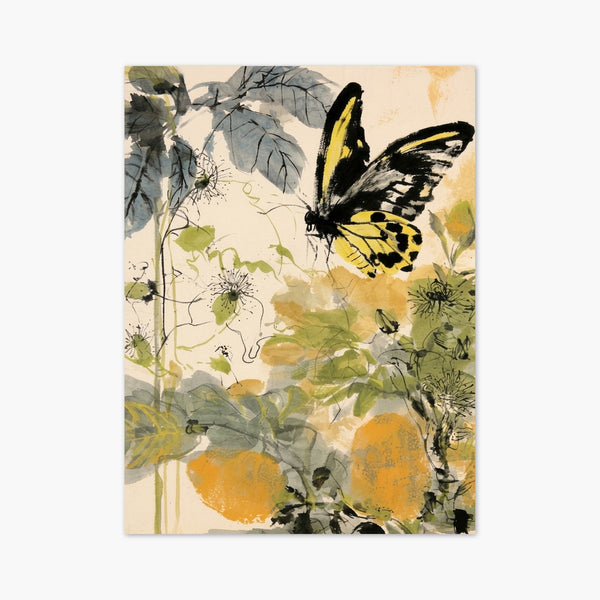Watercolor Butterfly Print art print