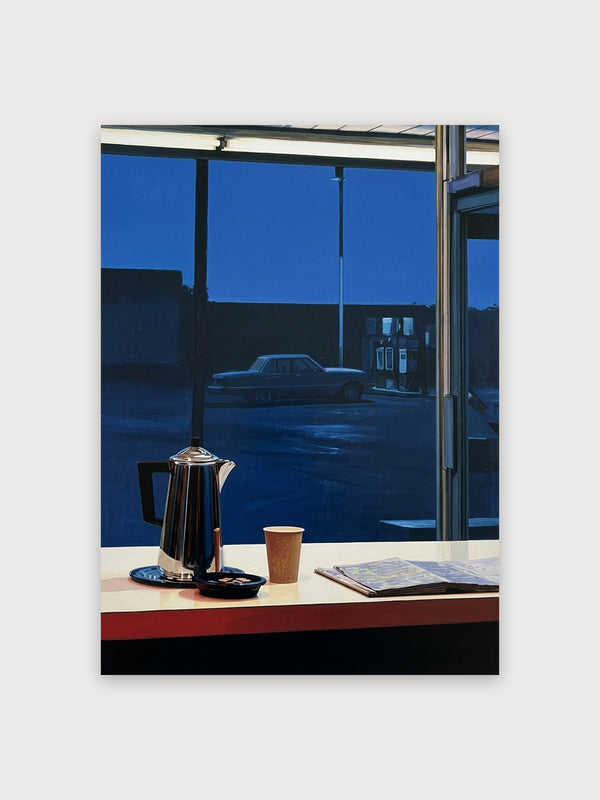 Night Diner Coffee Scene - Digital Download