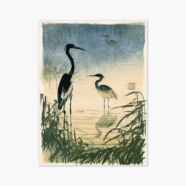 Blue Heron Wall Art art print