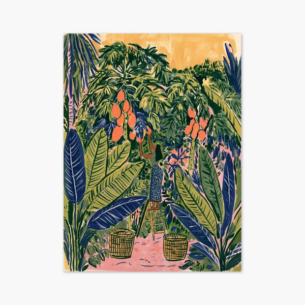 Tropical Fruit Harvest Poster art print