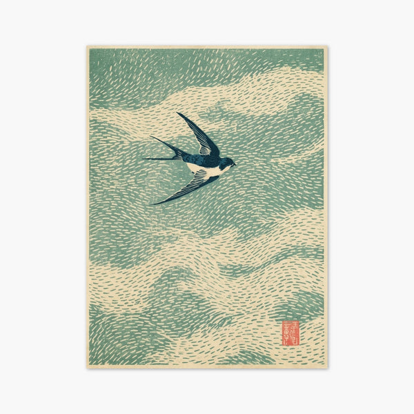 Japanese Bird Print art print