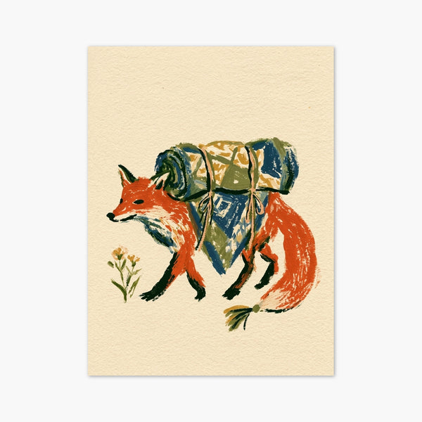Fox Watercolor Print art print