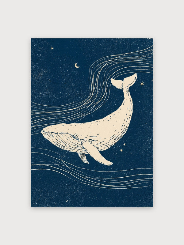 Whale Starlight Ocean - Digital Download