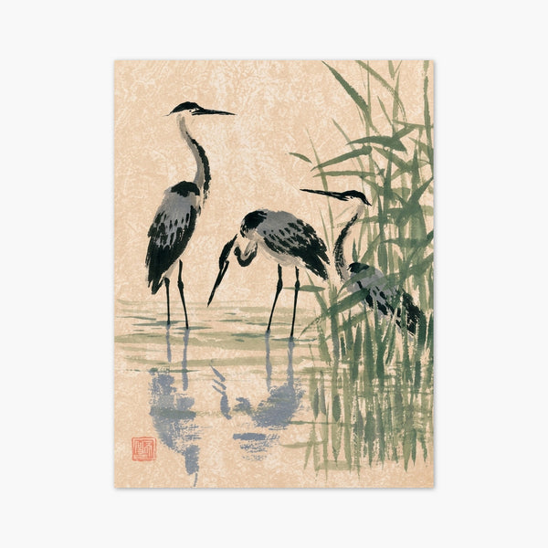 Blue Heron Wall Art art print