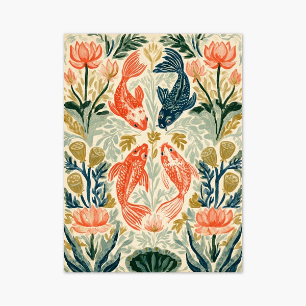 Koi Fish Wall Art art print