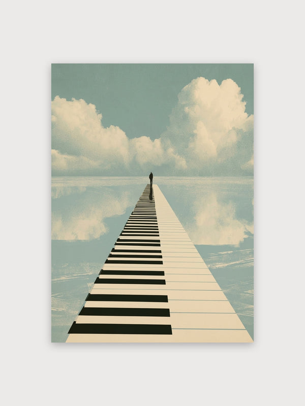 Figure On Endless Pier Contemplation - Digital Download