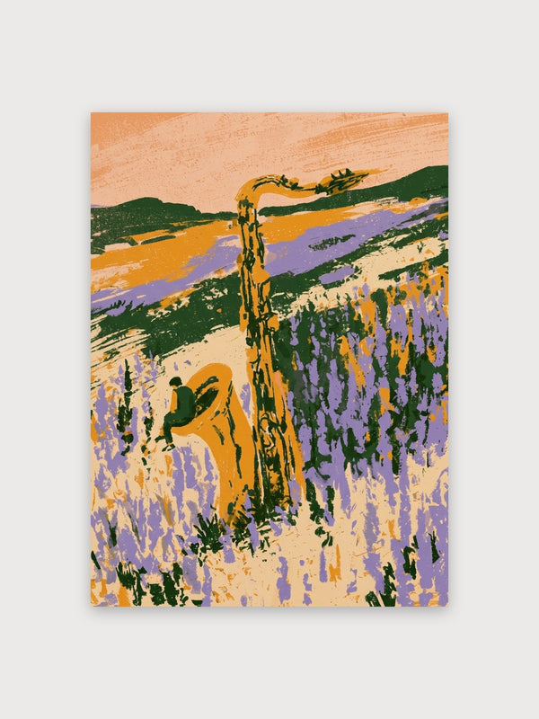 Lavender Field Landscape Gate - Digital Download