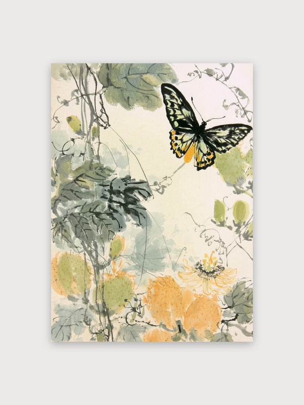 Butterfly Garden Watercolor - Digital Download