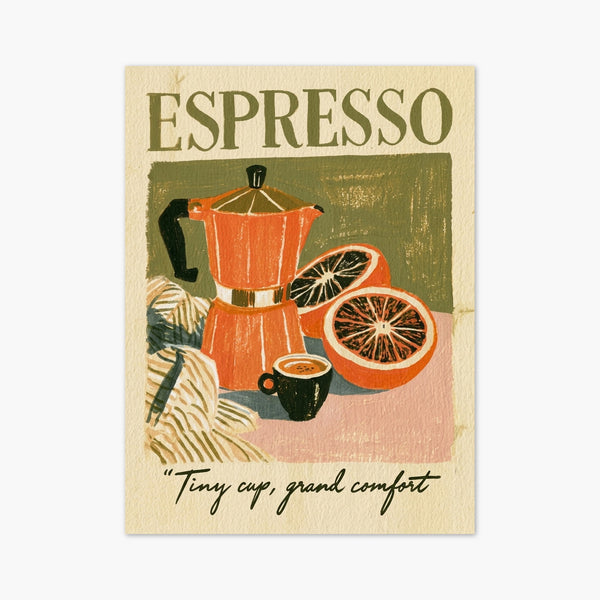Espresso Coffee Poster art print