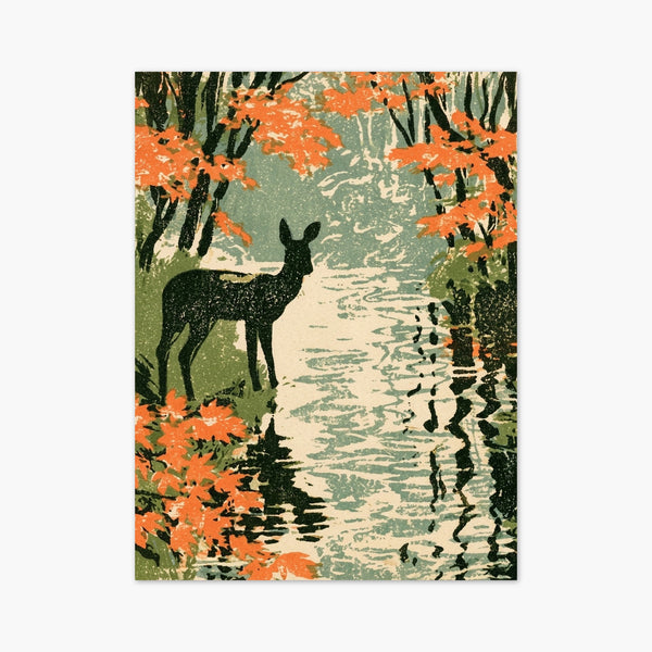 Deer Painting Print art print