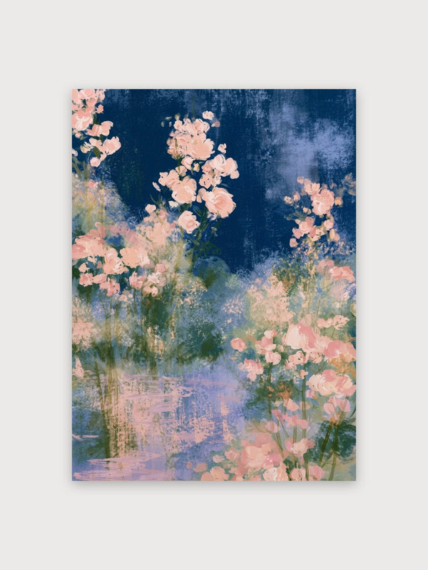 Pink Roses Garden Impressionist - Digital Download