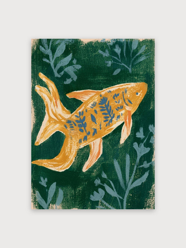 Golden Koi Water Plants - Digital Download