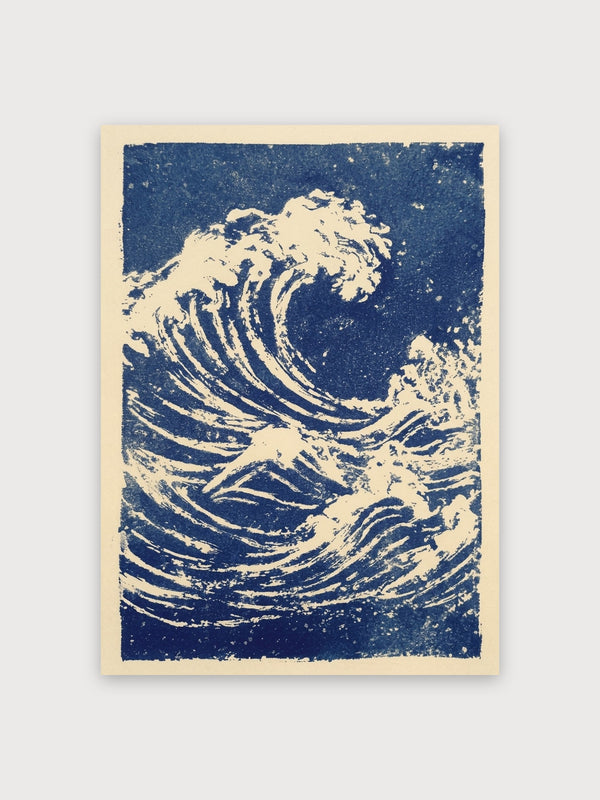 Great Wave Japanese Woodblock Print - Digital Download