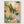 Watercolor Garden Bird Print poster in oak frame