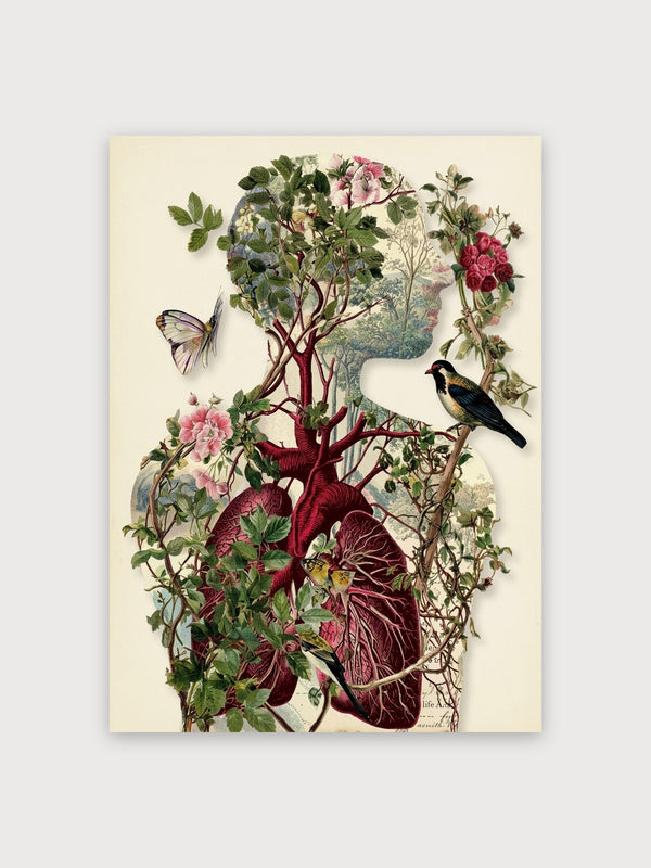 Heart Tree Botanical Surreal - Digital Download