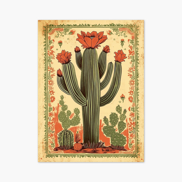 Southwestern Cactus Wall Art art print