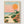 Retro Sunset Beach Print poster in oak frame