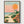 Retro Sunset Beach Print poster in black frame