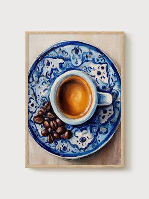Turkish Coffee Poster poster in oak frame