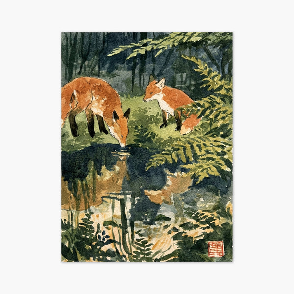 Fox Painting art print