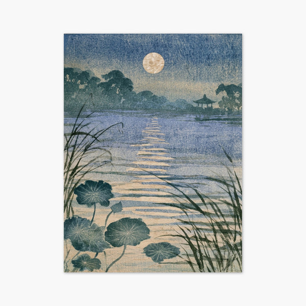 Moon Lotus Pond Print art print