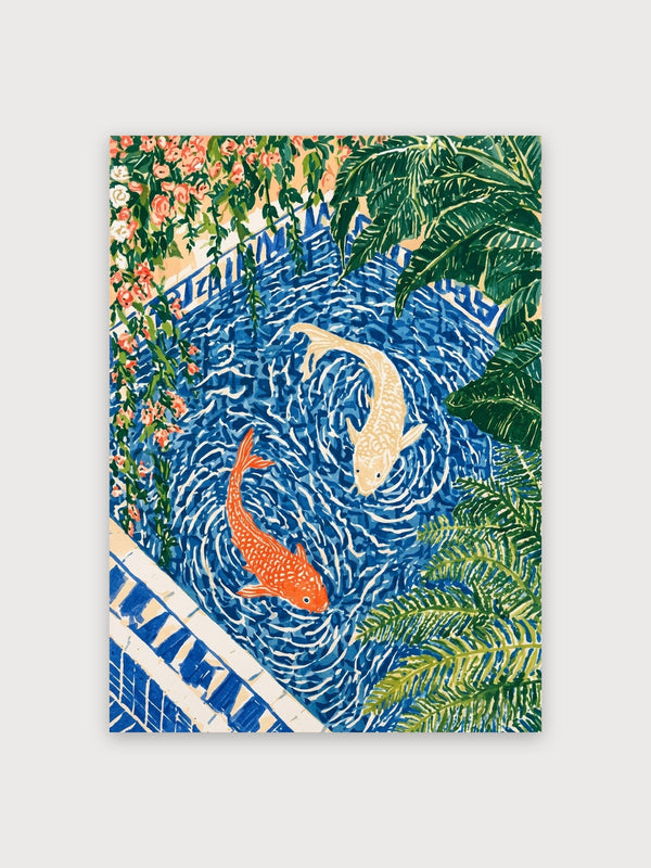 Koi Pond Garden Ornamental Fish - Digital Download