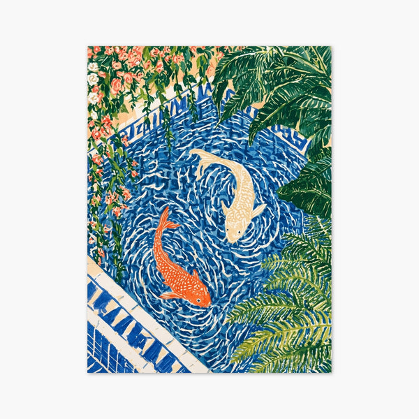 Koi Fish Wall Art art print