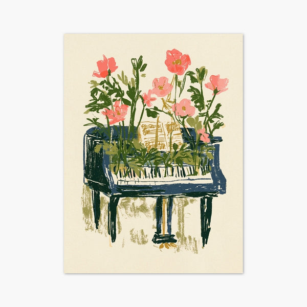 Piano Music Poster art print