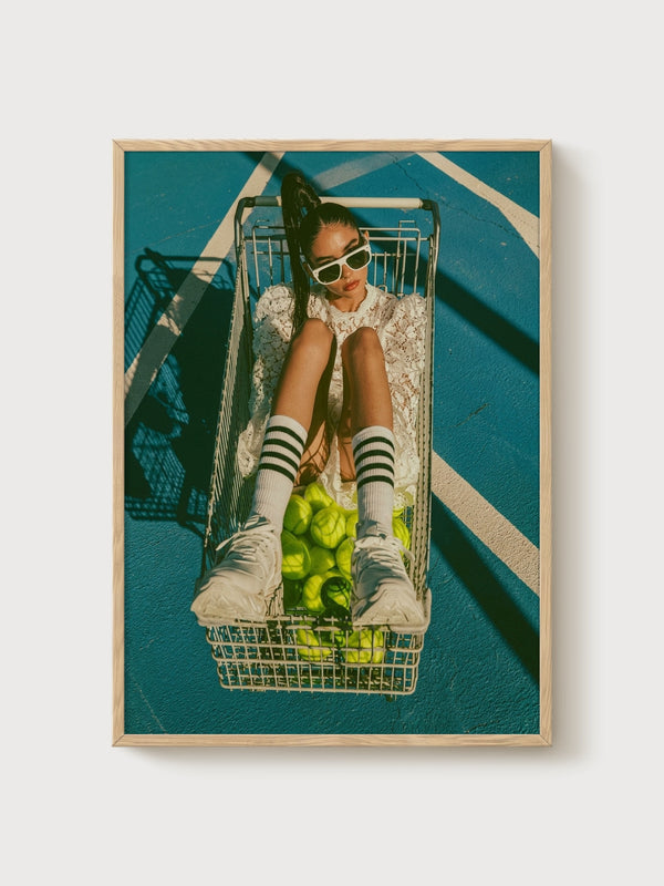 Y2K Fashion Poster poster in oak frame