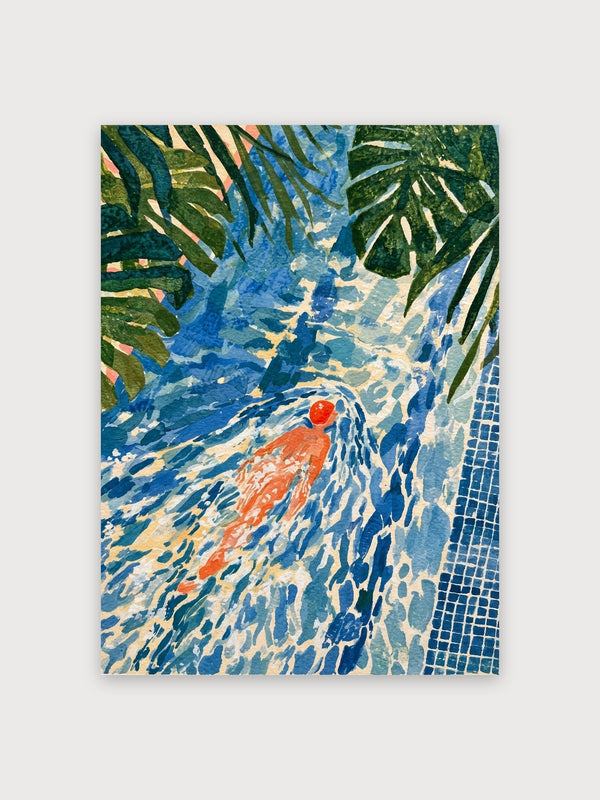 Swimming Among Palm Leaves - Digital Download