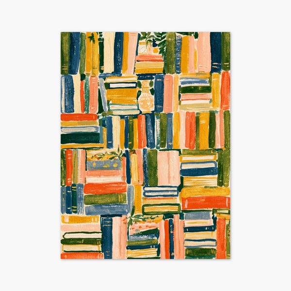 Bookshelf Decor Print art print