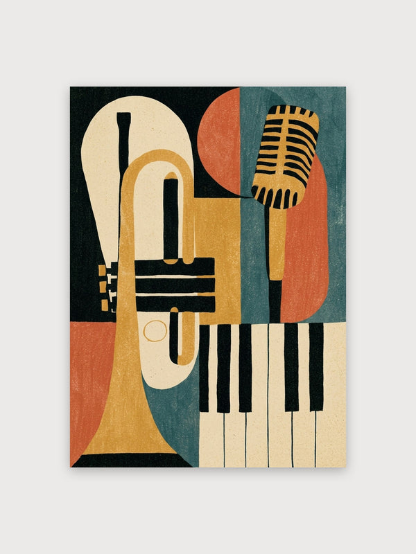 Bauhaus Jazz Musicians Instruments - Digital Download