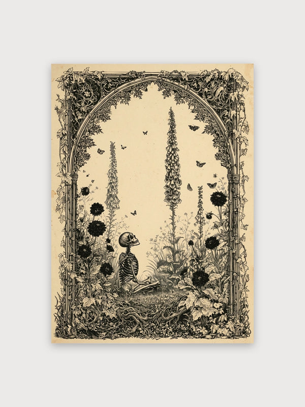 Skeleton Garden Memento Mori - Digital Download