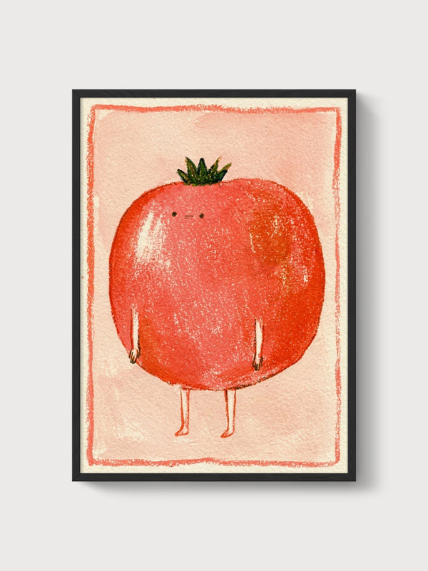 Tomato Fruit Poster poster in black frame