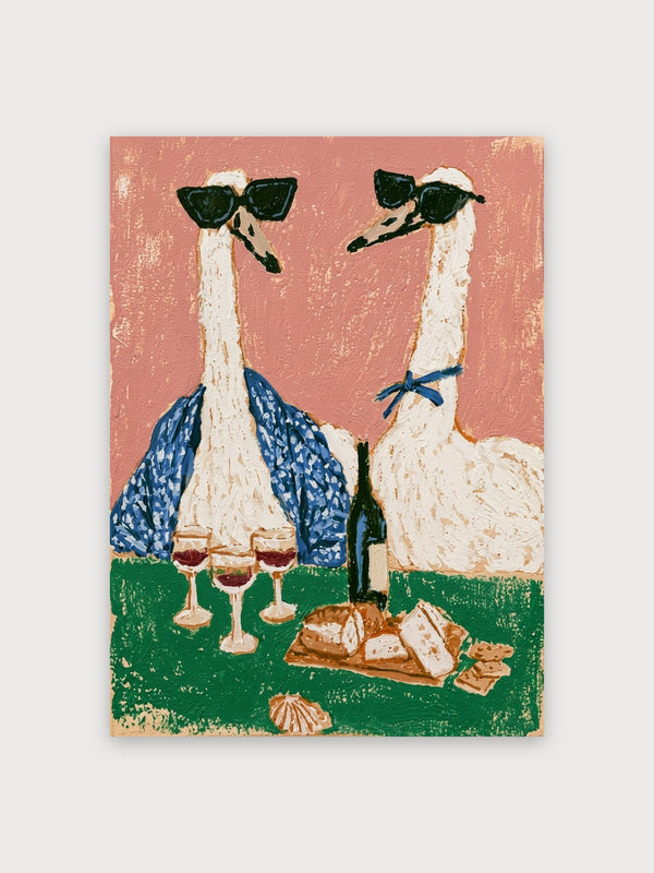 Cool Llamas Wine Picnic - Digital Download