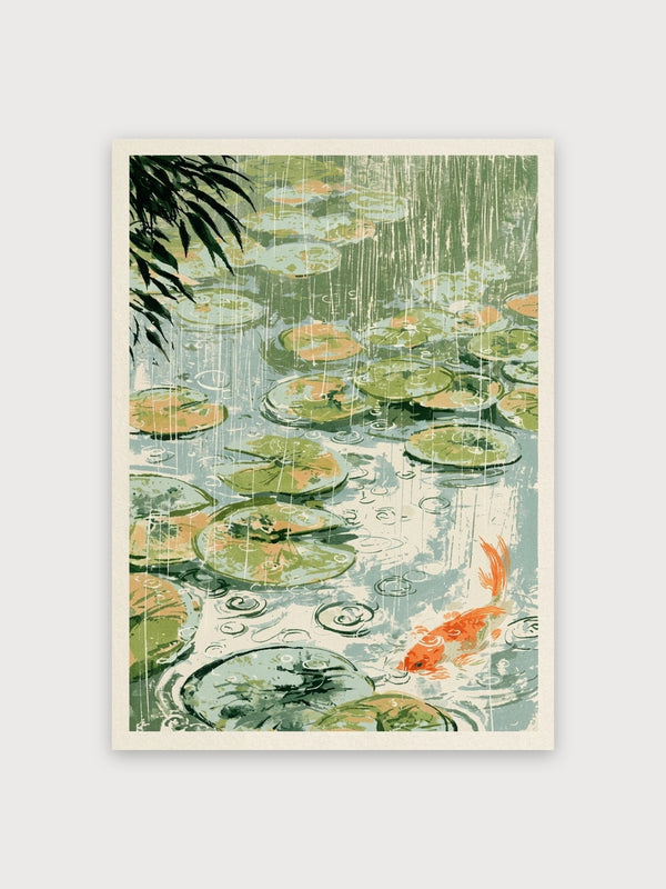 Koi Pond Rain Garden - Digital Download