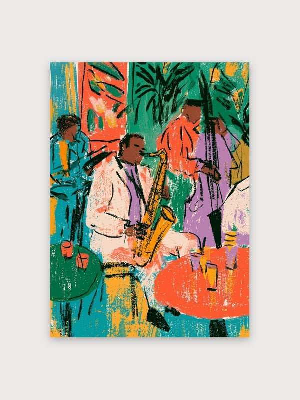 Pop Art Jazz Musicians Tropical - Digital Download