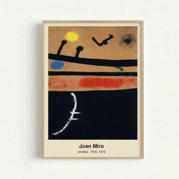 Surreal framed poster featuring an abstracted bird amid floating cosmic forms in opal and cream tones, creating an intimate, contemplative night sky mood.