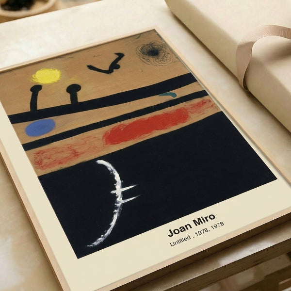 Contemplative abstract composition of a stylized bird amid constellation elements in soft cream, ochre, and blue tones, evoking intimate mystery in minimalist form.