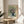 Contemplative impressionist flower painting poster featuring a vase in muted lavender, blush pink, cream, and sage green with a peaceful, dreamlike quality.