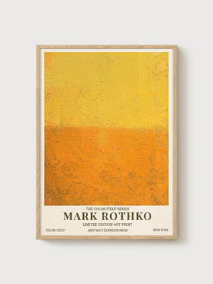 Mark Rothko Print poster in oak frame